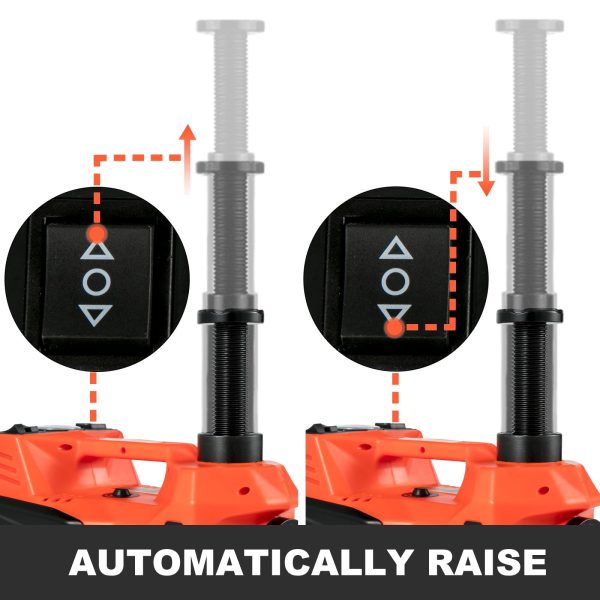 BENTISM Electric Car Jack 3 Ton Floor Jack Lift 12V W/Impact Wrench & Tire Inflator Pump - Image 5