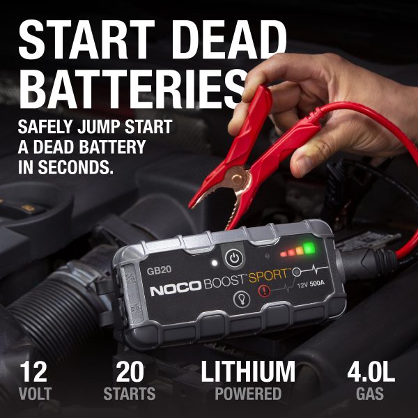 NOCO Boost Sport GB20 500A 12V UltraSafe Portable Lithium Jump Starter - Image 5