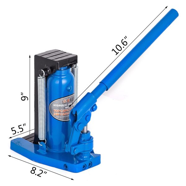 VEVORbrand Toe Jack Lift Hydraulic Machine Toe Jack Lift Air Hydraulic Toe Jack Proprietary Heat-Treated Steel (2.5-5Ton Blue) - Image 2