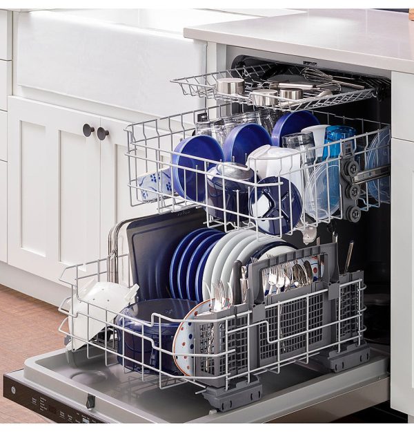 GE - Top Control Built-In Dishwasher with 3rd Rack, Dry Boost, 50 dBa - Black - Image 17