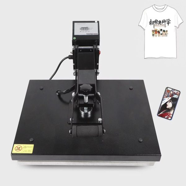 DENEST 16" x 20" Clamshell Heat Press Machine DIY T-shirt Sublimation Digital Transfer - Image 4