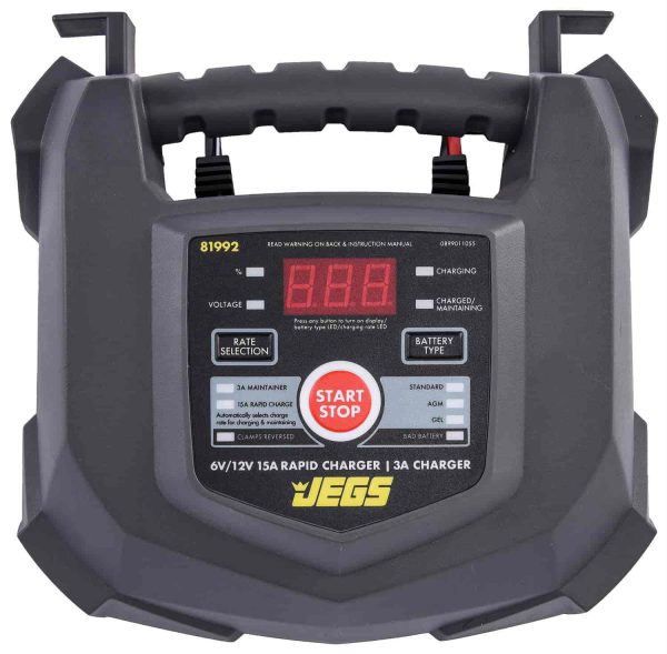 JEGS 81992 Rapid Battery Charger Automotive & Marine Use Battery Types: AGM Deep - Image 2