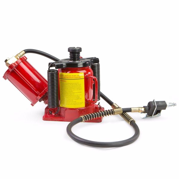 Stark Low Profile Hydraulic Bottle Jack Air-Operated Bottle Jack Lift Manual Jack Air Jack with Handle, 20-Ton - Image 5