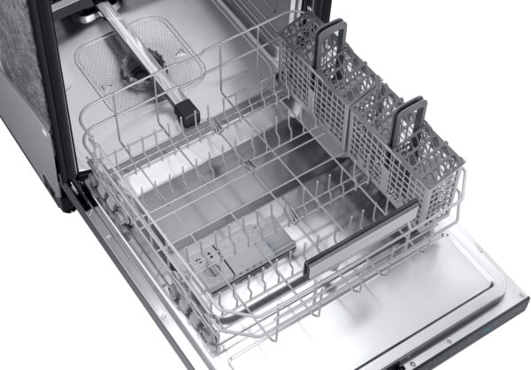 Samsung - Linear Wash 24" Top Control Built-In Dishwasher with AutoRelease Dry, 39 dBA - Black stainless steel - Image 4