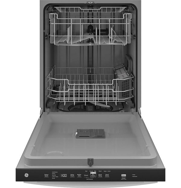 GE - Top Control Built-In Dishwasher with 3rd Rack, Dry Boost, 50 dBa - White