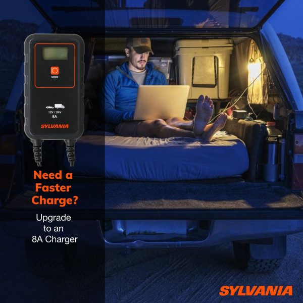 SYLVANIA - Smart Charger - Heavy-Duty, Portable Car Battery Charger - Make Charging Your Car Battery Easy - Use as Battery Maintainer & Charger - 6V or 12V Voltage Output - 6 AMP - Image 9