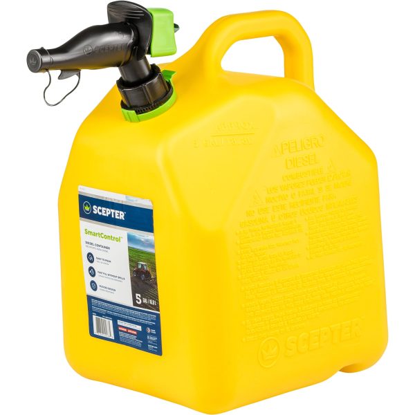 Diesel Fuel Can — 5-Gallon, Yellow, Model# FR1D501