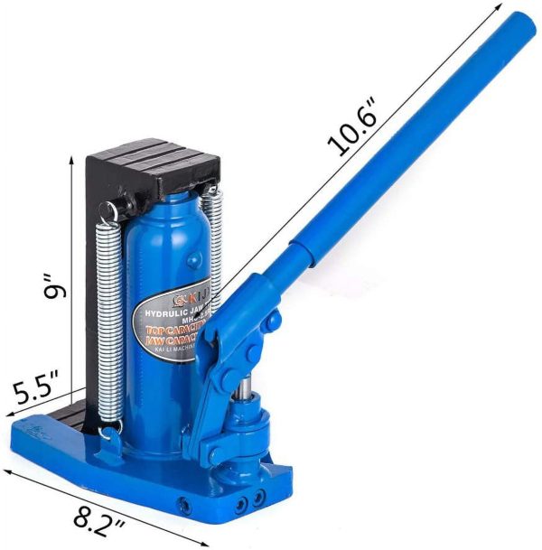 INTBUYING Hydraulic Machine Toe Jack Lift 2.5/5Ton Hydraulic Jack Ram Machine Stand Tool Oil Rigging - Image 4