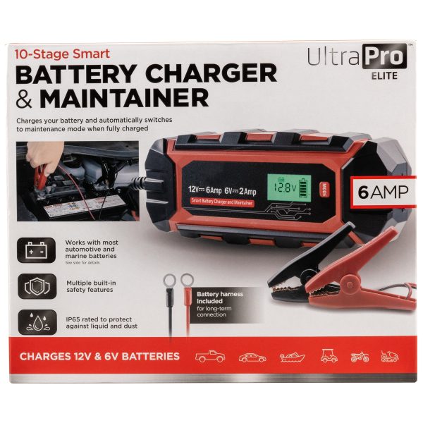 Ultrapro Elite Intelligent Battery Charger and Maintainer, 6V/12V, 6A - Image 7