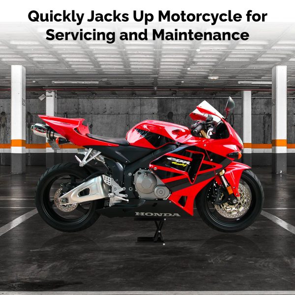 Motorcycle Center Jack Hoist Scissor Lift Stand Compatible with Honda CBR 600 954 1000 1100 RR - Image 4