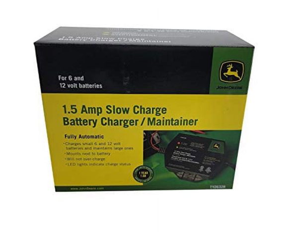 John Deere 1.5 AMP Slow Charge Battery Charger/Maintainer - TY26328 - Image 2