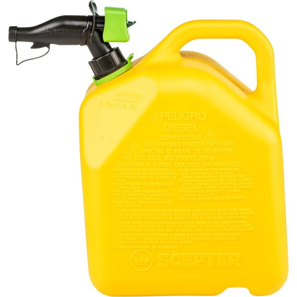 Diesel Fuel Can — 5-Gallon, Yellow, Model# FR1D501 - Image 4