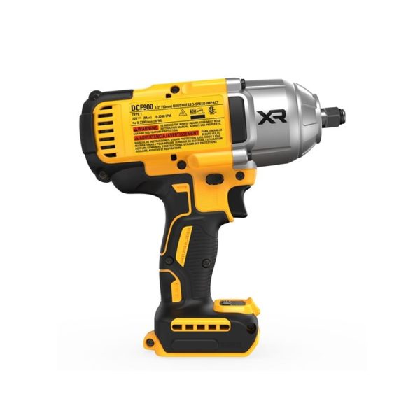 Dewalt Cordless 20V Max XR 1/2 in. High Torque Impact Wrench w/ Hog Ring Anvil - Image 2