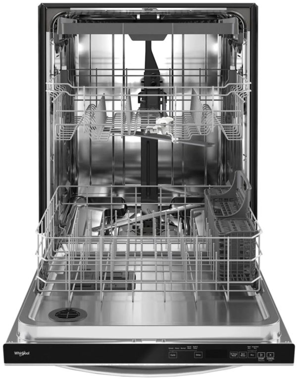 Whirlpool - 24" Top Control Built-In Dishwasher with Stainless Steel Tub, Large Capacity, 3rd Rack, 47 dBA - Stainless steel - Image 3