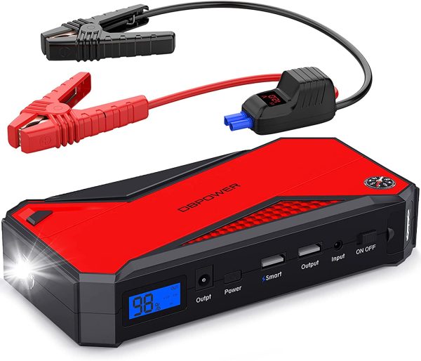 DBPOWER 800A Peak 18000mAh Portable Car Jump Starter Portable Battery Booster