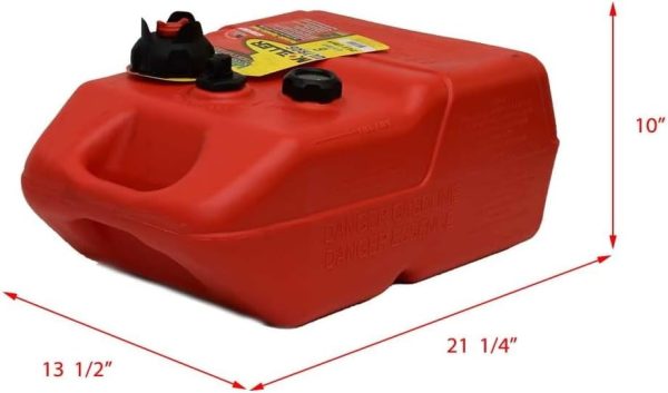 Marine EPA- Compliant Topside Fuel Tank - 6 Gallons, Low Profile, Model# 620049LP - Image 3