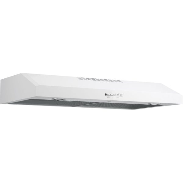 GE - 36" Convertible Range Hood - White on white - Image 3