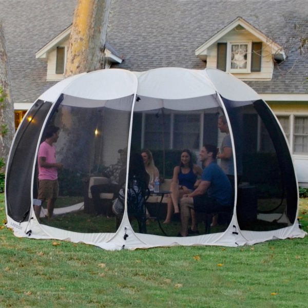 Screen House Tent Instant Room Outdoor Canopy 15x15 Gray - Image 2