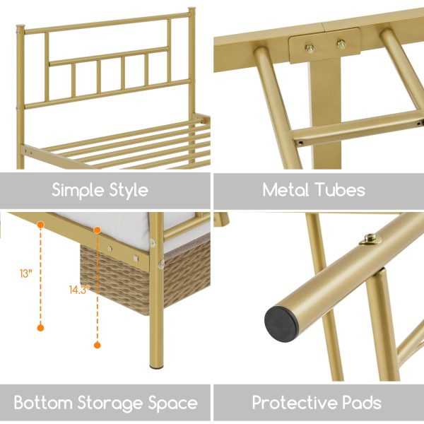 Yaheetech Headboard Footboard Platform Foundation - Image 4