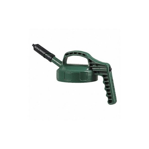 Oil Safe Mini Spout Lid,w/0.27 In Outlet,Dk Green 100403