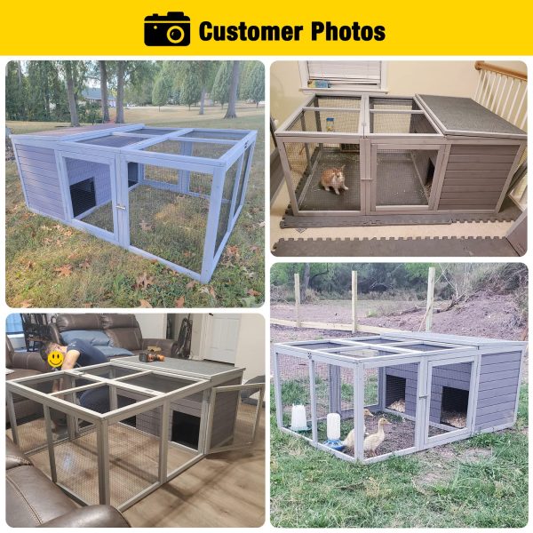 Aivituvin Rabbit Outdoor Playpen Enclosure - Image 3