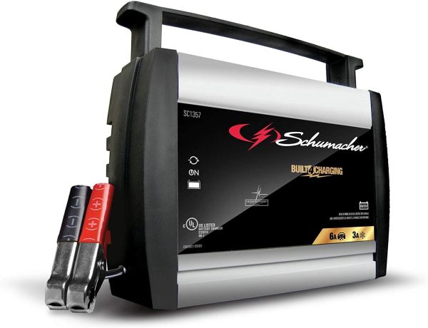 Schumacher SC1357 Fully Automatic Battery Charger, 120 Volt, Each