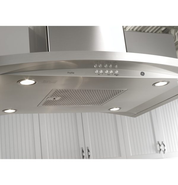 GE Profile - Designer 36" Convertible Range Hood - Stainless steel - Image 4