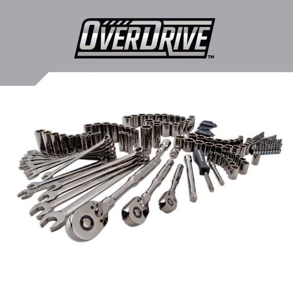 Craftsman OVERDRIVE 1/4 & 3/8 & 1/2 in. drive Metric/SAE 6 Point Mechanic's Tool Set 154 pc - Image 5