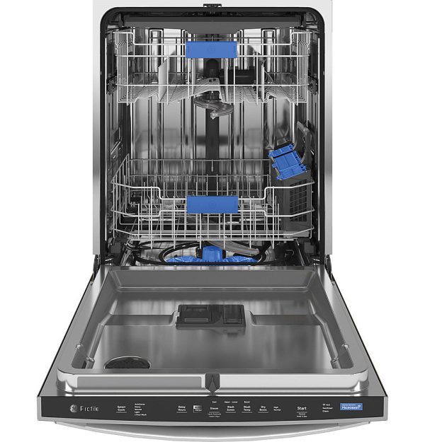 GE Profile - Top Control Smart Built-In Stainless Steel Tub Dishwasher with 3rd Rack and Microban, 42dBA - Stainless steel - Image 2