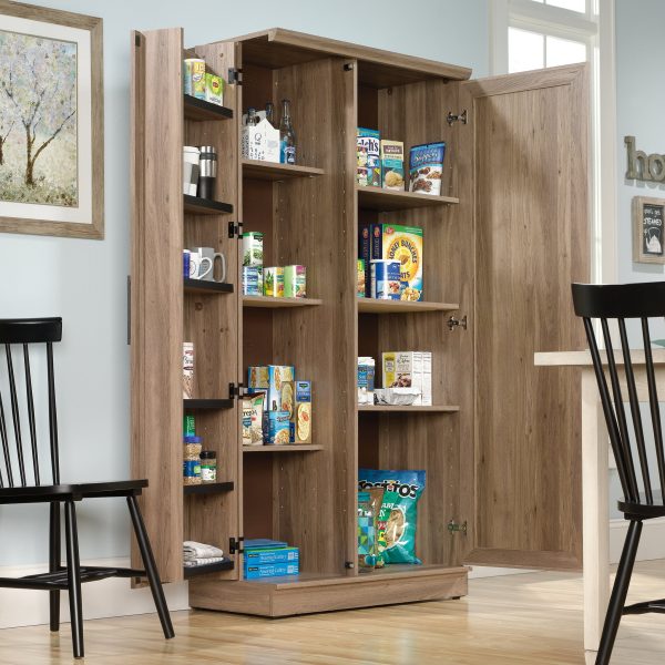 Sauder 422428 Homeplus Storage Cabinet， Salt Oak Finish - Image 5