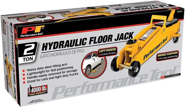 Performance Tool W1614 4000 Pound Floor Jack w/15 Inch Lift - Image 2