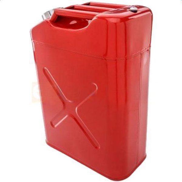 20L US Standard Cold-rolled Plate Petrol Diesel Can Gasoline Bucket with Oil Pipe Army Green - Image 2