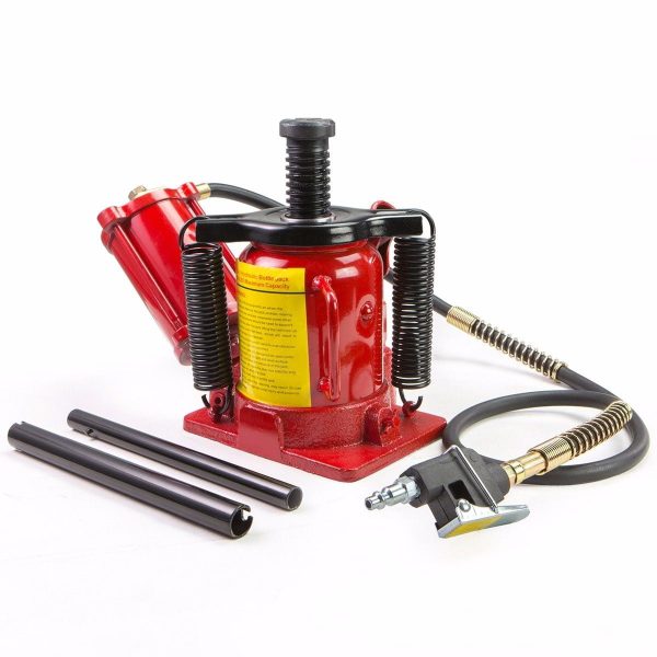 Stark Low Profile Hydraulic Bottle Jack Air-Operated Bottle Jack Lift Manual Jack Air Jack with Handle, 20-Ton