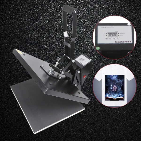 DENEST 16" x 20" Clamshell Heat Press Machine DIY T-shirt Sublimation Digital Transfer - Image 6