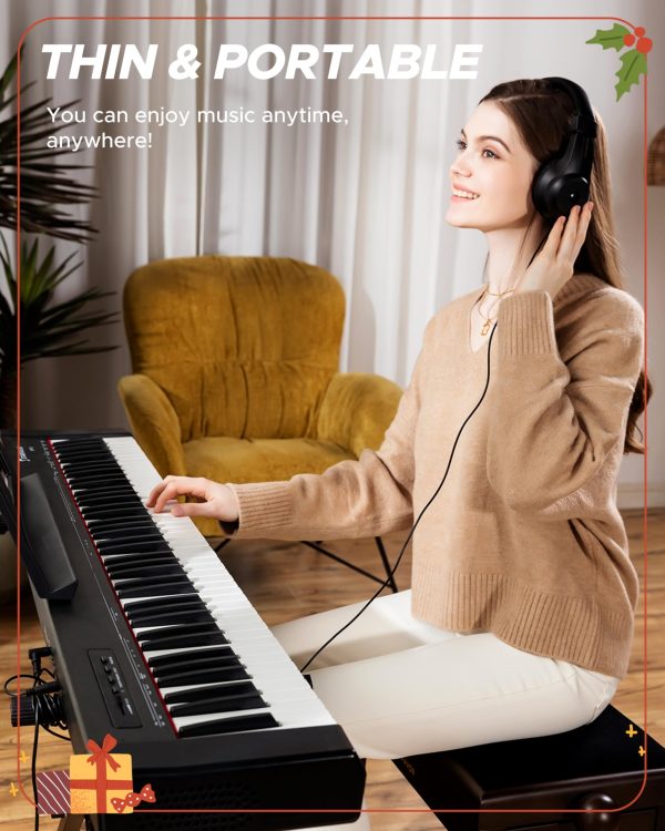 Starfavor Beginner Electric Keyboard Weighted - Image 6