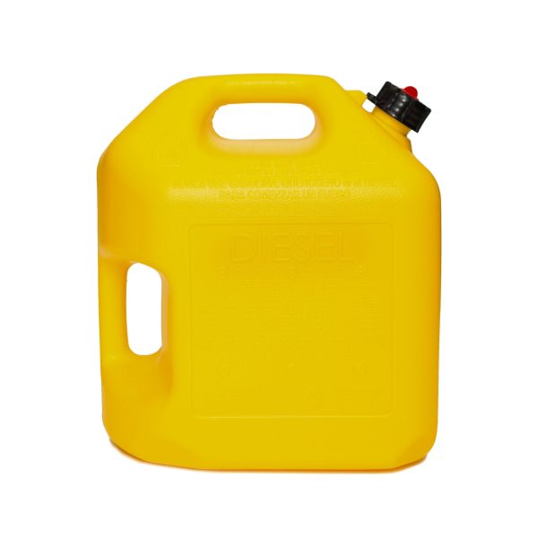 Midwest Can Company 5 Gallon Diesel Can Fuel Container w/ Auto Shut Off (4 Pack) - Image 3