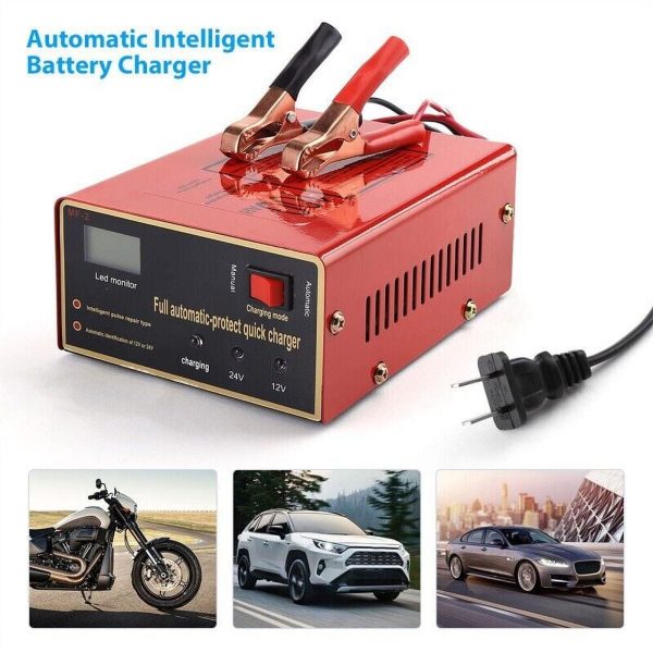 Maintenance Free Battery Charger 12V/24V 10A 140W Output For Electric Car Pro - Image 3