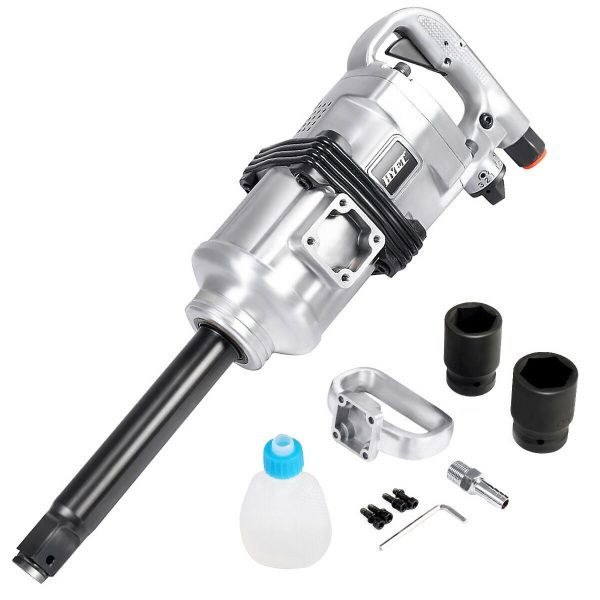 Goplus Heavy Duty 1" Air Impact Wrench Gun Long Shank Commercial Truck Mechanics w/Case - Image 3