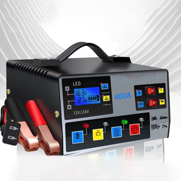 ALSLIAO Car Battery Charger Fully Automatic High Frequency Intelligent Pulse Repair LCD - Image 5