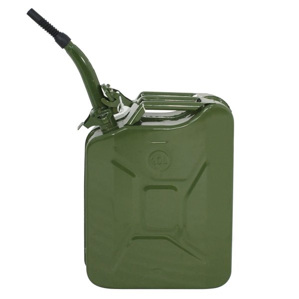 ZENY Jerry Can 5 Gallon Fuel Steel Tank NATO Style Extension Spout Gasoline Storage, 5 Pieces - Image 3