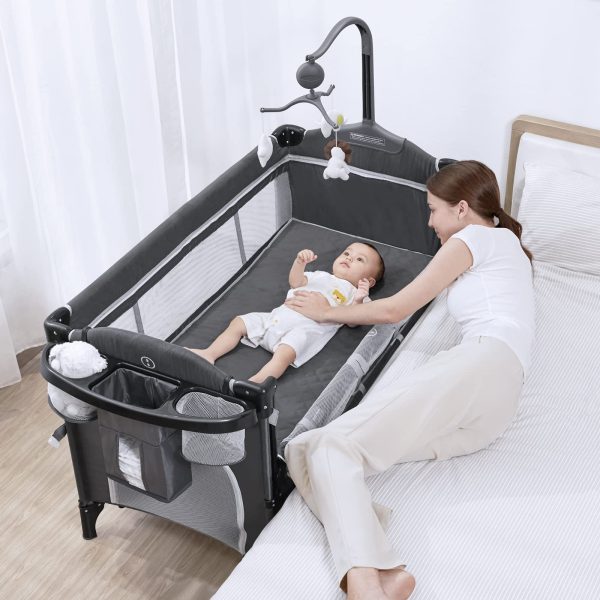 ANGELBLISS Bassinet Portable Playards Mattress