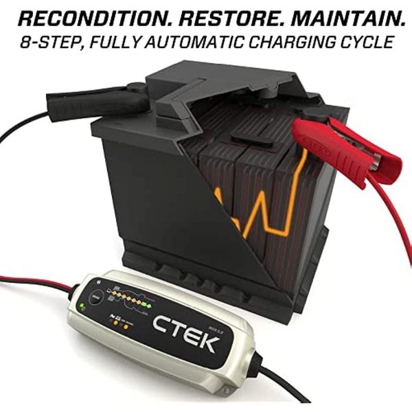 CTEK - 40-206 MXS 5.0 Fully Automatic 4.3 amp Battery Charger and Maintainer 12V - Image 6