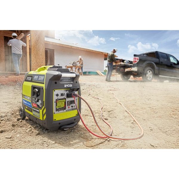 💥RYOBI 2,300-Watt Recoil Start Bluetooth Super Quiet Gasoline Powered Digital Inverter Generator with CO Shutdown Sensor RYi2322 - Image 11