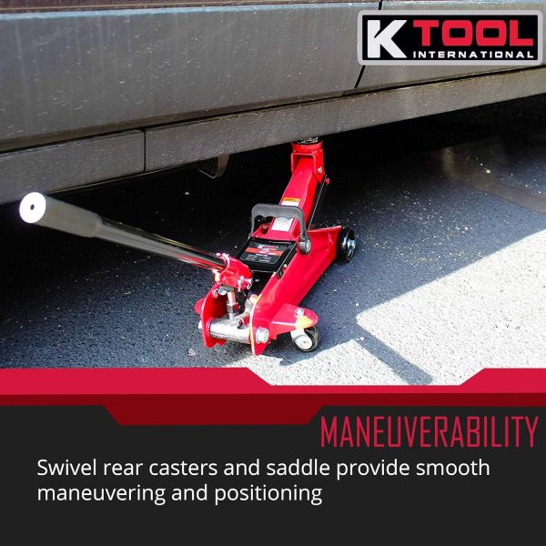 K Tool International 63103A 2 Ton Capacity Trolley Jack - Image 5