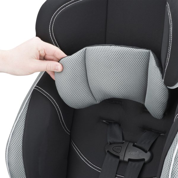 Evenflo Chase LX Harnessed Toddler Booster Car Seat (Jameson Gray) - Image 3