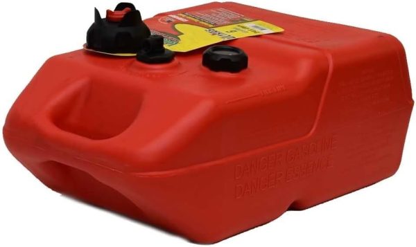 Marine EPA- Compliant Topside Fuel Tank - 6 Gallons, Low Profile, Model# 620049LP