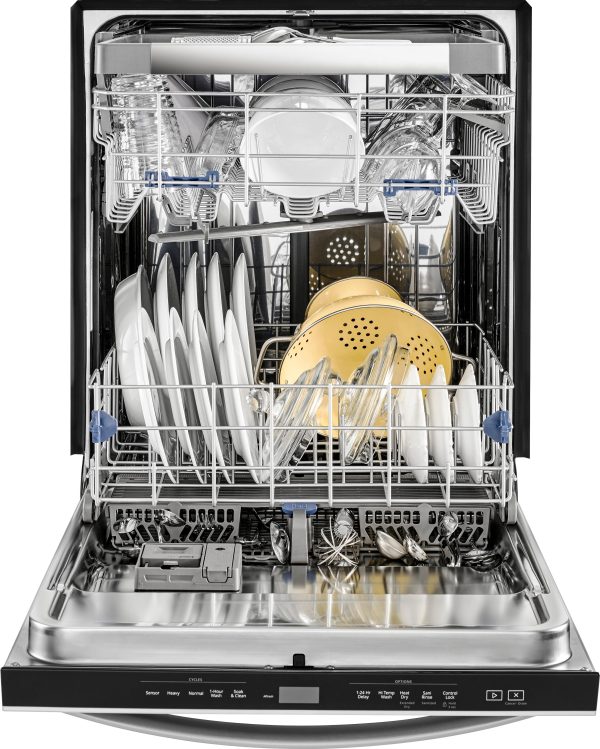 Whirlpool - 24" Built-In Dishwasher - Stainless steel - Image 2