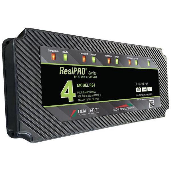 Dual Pro RealPRO Series Battery Charger - 24A - 4-Bank [RS4]