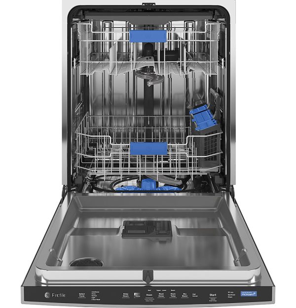 GE Profile - Top Control Built-In Stainless Steel Tub Dishwasher with 3rd Rack and Microban, 42dBA - Stainless steel - Image 2