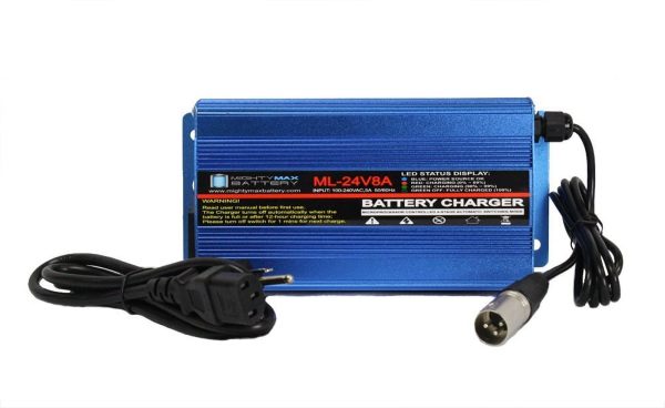 24 Volt 8 Amp Charger For BATC8, 4C24080A, C12-005-00800